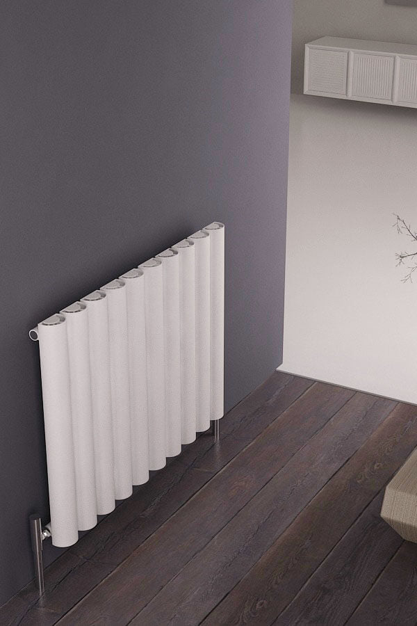 Carisa Odessa Radiateur en Aluminium Horizontal Design Moderne Blanc