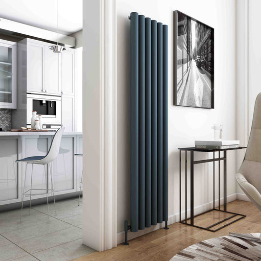 Carisa Odessa Radiateur en Aluminium Vertical Design Moderne Anthracite