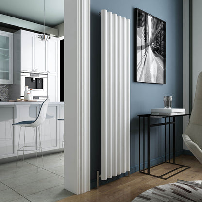 Carisa Odessa Radiateur en Aluminium Vertical Design Moderne Blanc