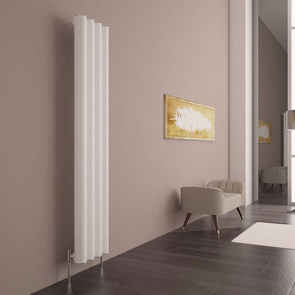 Carisa Otto Radiateur en Aluminium Vertical Design Moderne Blanc