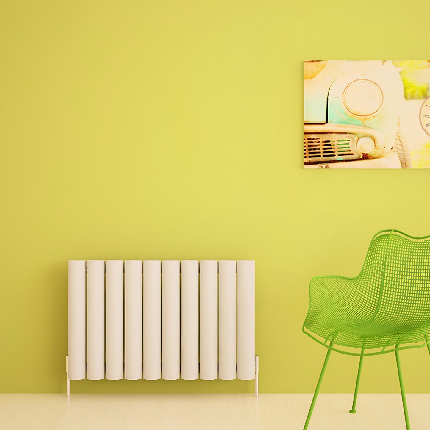 Carisa Otto Radiateur en Aluminium Horizontal Design Moderne Blanc