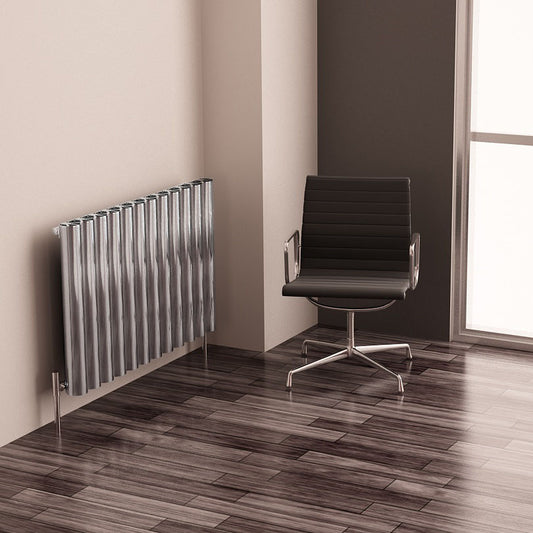 Carisa Otto Radiateur en Aluminium Horizontal Design Moderne Anodisé Poli