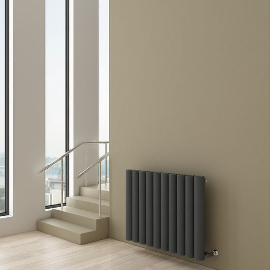 Carisa Otto Radiateur en Aluminium Horizontal Design Moderne Anthracite