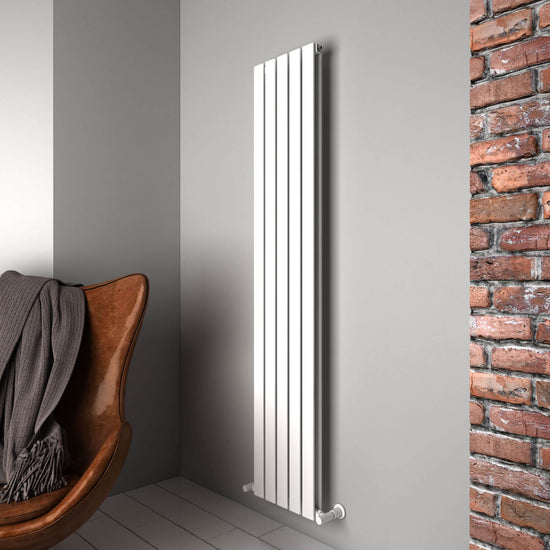 Carisa Plata Radiateur en Aluminium Vertical Design Moderne Blanc