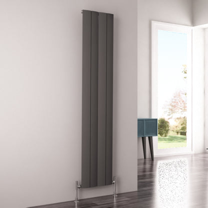 Carisa Play Radiateur en Aluminium Vertical Design Moderne Gris foncé