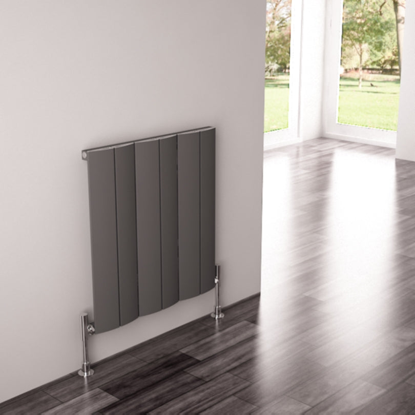 Carisa Play Radiateur en Aluminium Horizontal Design Moderne Gris foncé