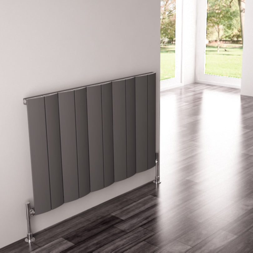 Carisa Play Radiateur en Aluminium Horizontal Design Moderne Gris foncé