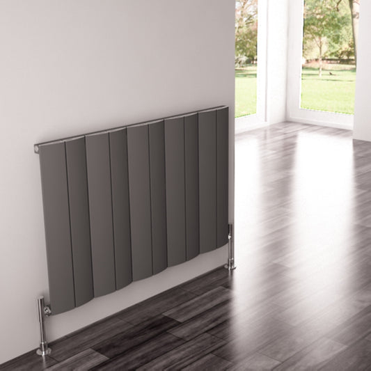 Carisa Play Radiateur en Aluminium Horizontal Design Moderne Gris foncé