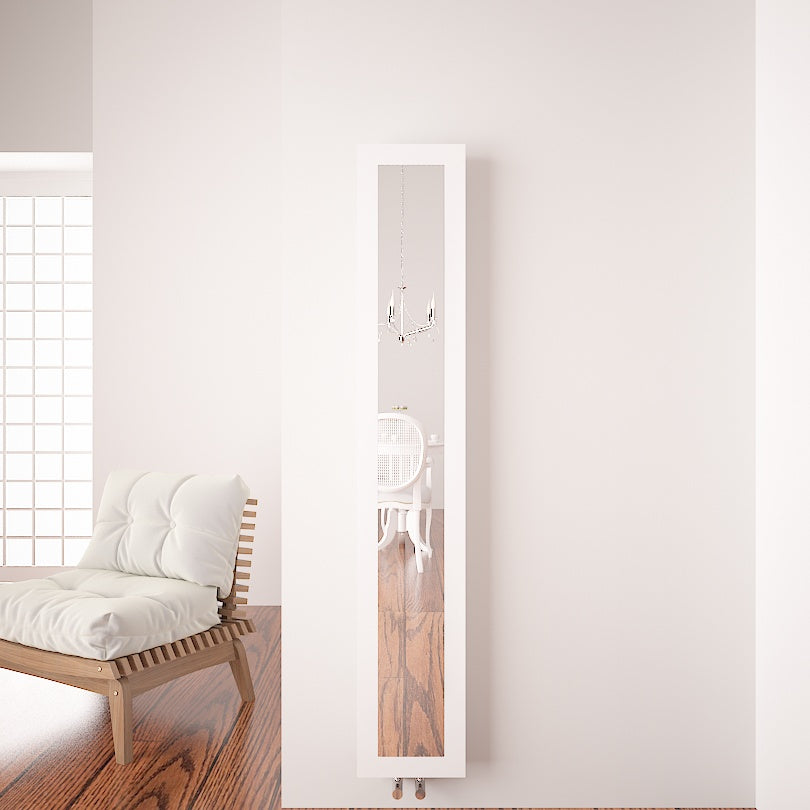 Carisa Quadro Radiateur en Aluminium Vertical Design Moderne Blanc