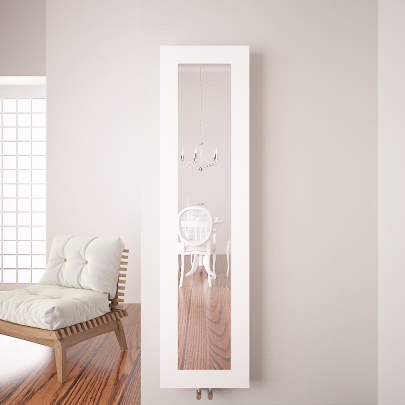 Carisa Quadro Radiateur en Aluminium Vertical Design Moderne Blanc