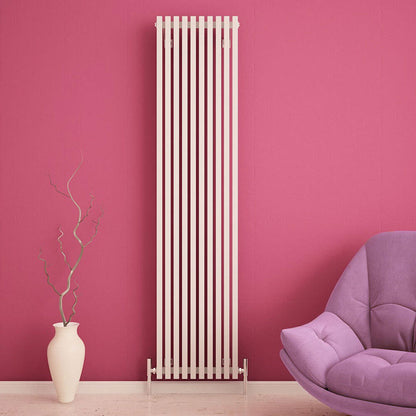 Carisa Sophia Radiateur en Aluminium Vertical Design Moderne Blanc