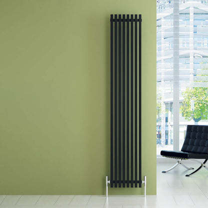 Carisa Sophia Radiateur en Aluminium Vertical Design Moderne Noir