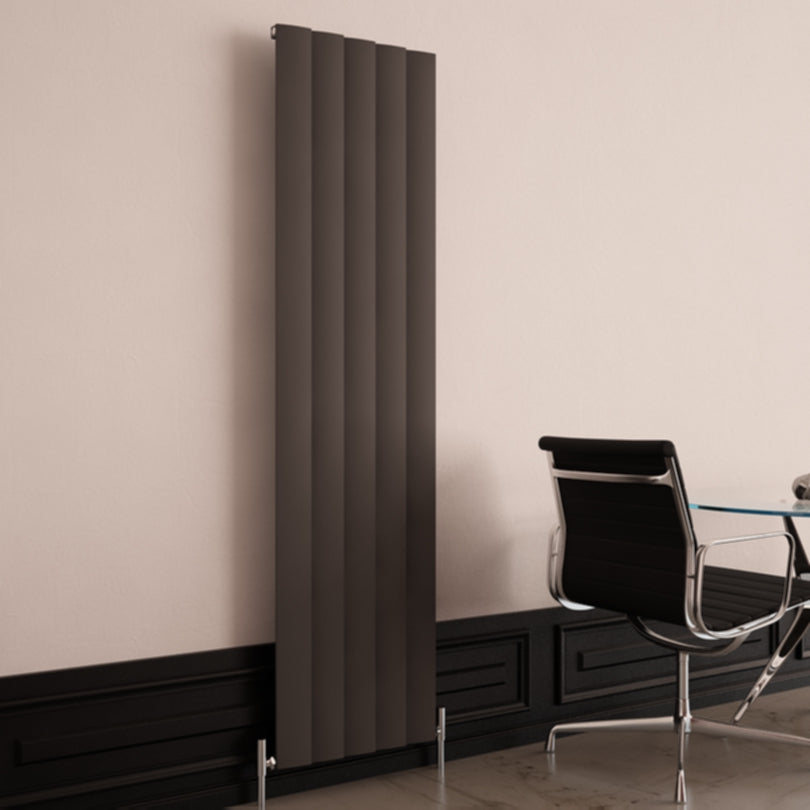 Carisa Step Radiateur en Aluminium Vertical Design Moderne Gris foncé