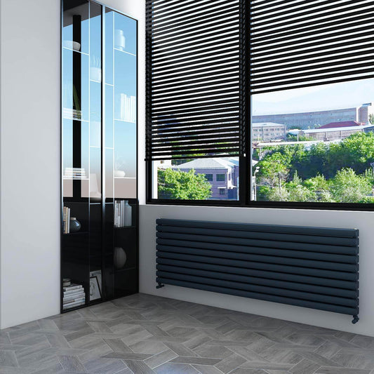 Carisa Tallis Xl Radiateur en Aluminium Horizontal Design Moderne Anthracite