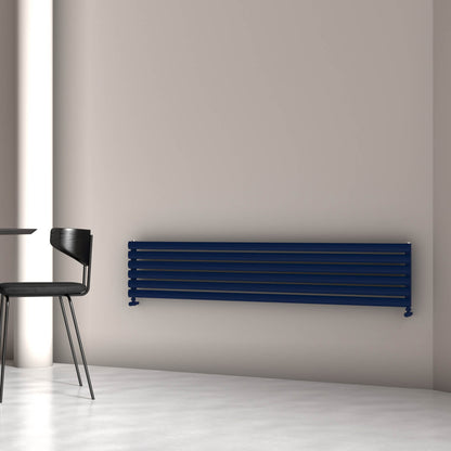 Carisa Tallis Double Xl Radiateur en Aluminium Horizontal Design Moderne Bleu Marine