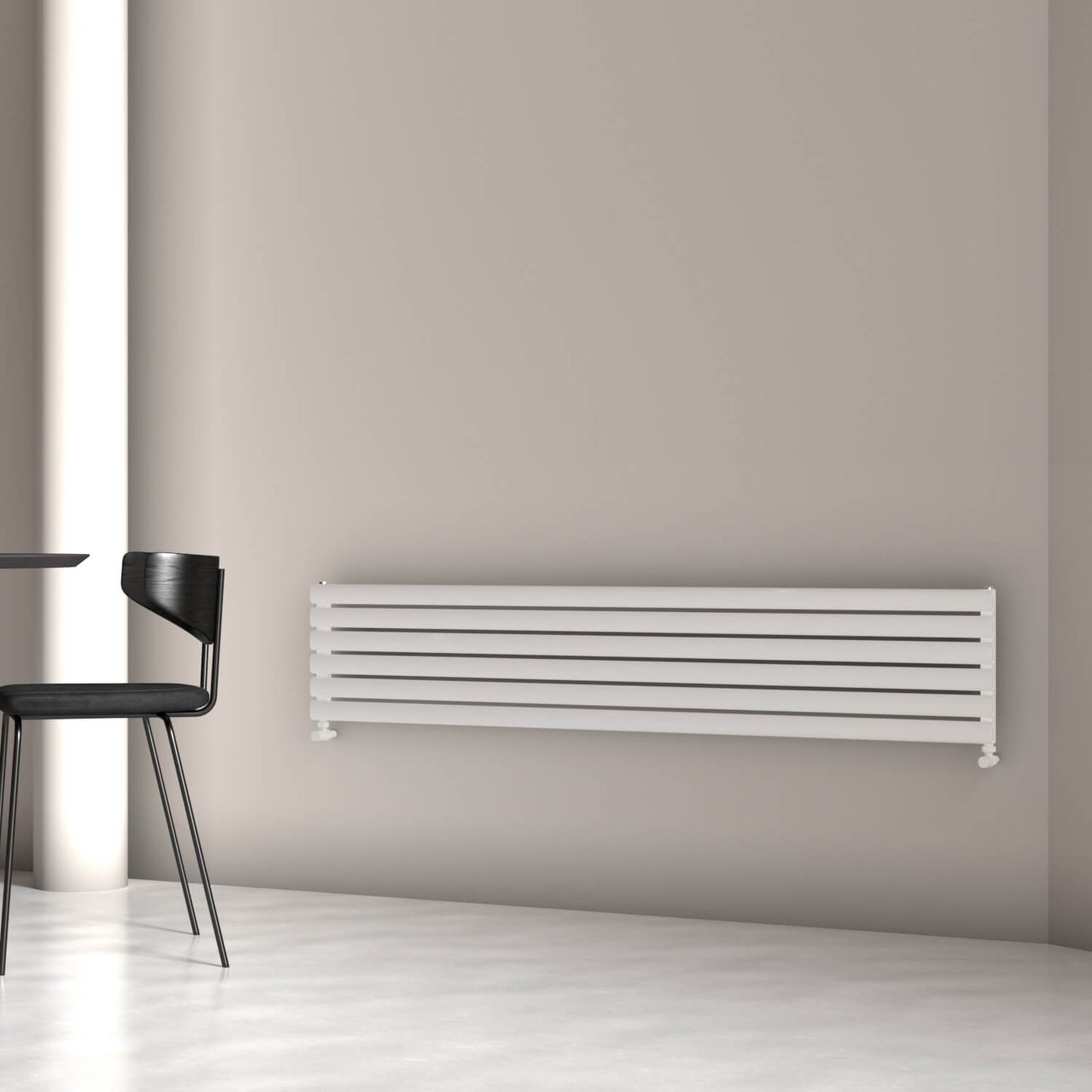 Carisa Tallis Xl Radiateur en Aluminium Horizontal Design Moderne Blanc