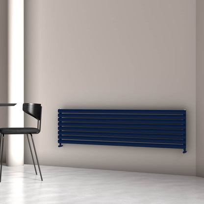 Carisa Tallis Double Xl Radiateur en Aluminium Horizontal Design Moderne Bleu Marine