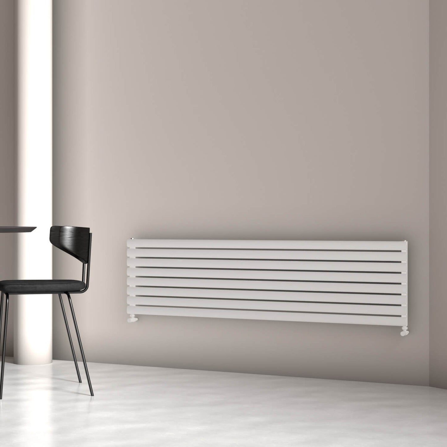 Carisa Tallis Xl Radiateur en Aluminium Horizontal Design Moderne Blanc