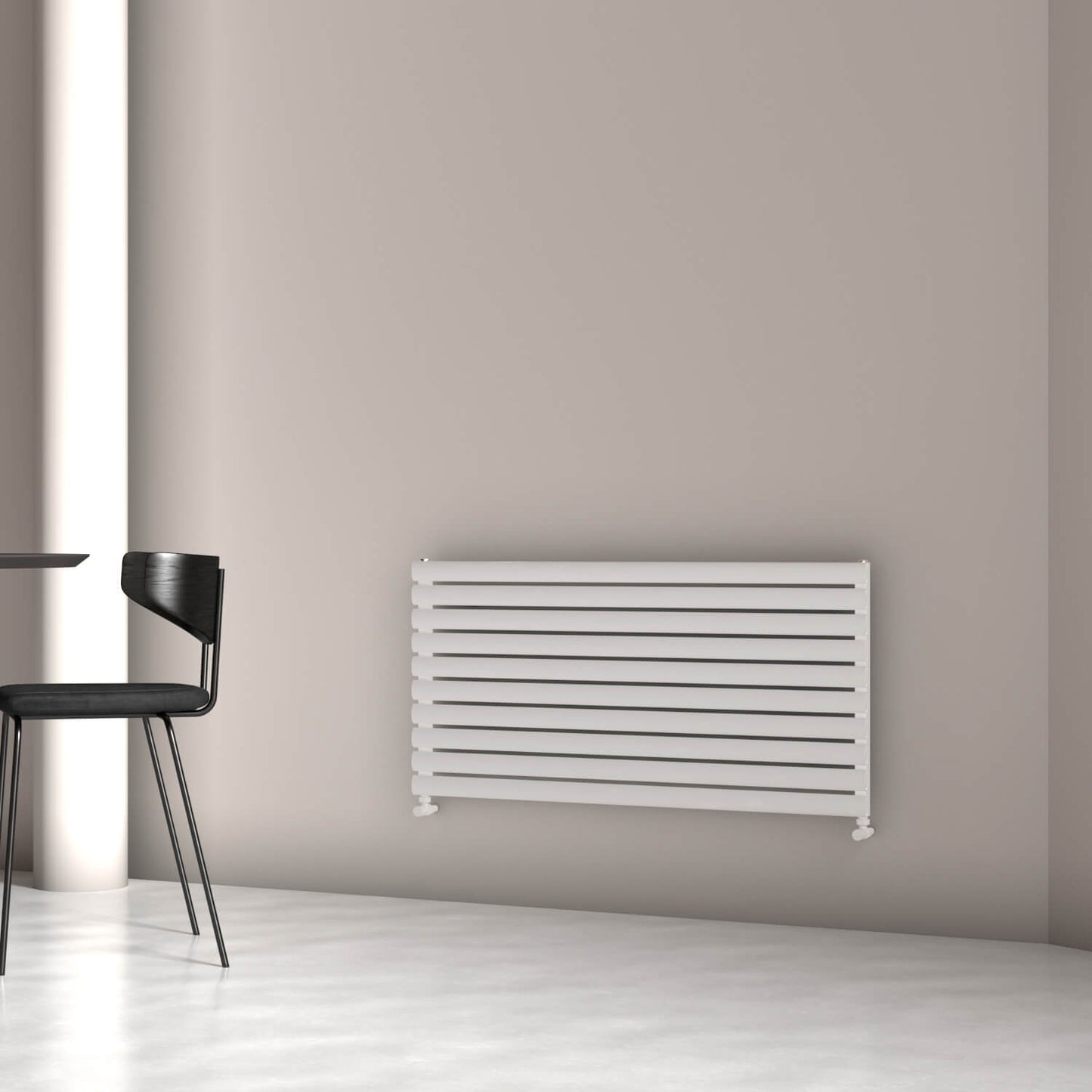 Carisa Tallis Xl Radiateur en Aluminium Horizontal Design Moderne Blanc