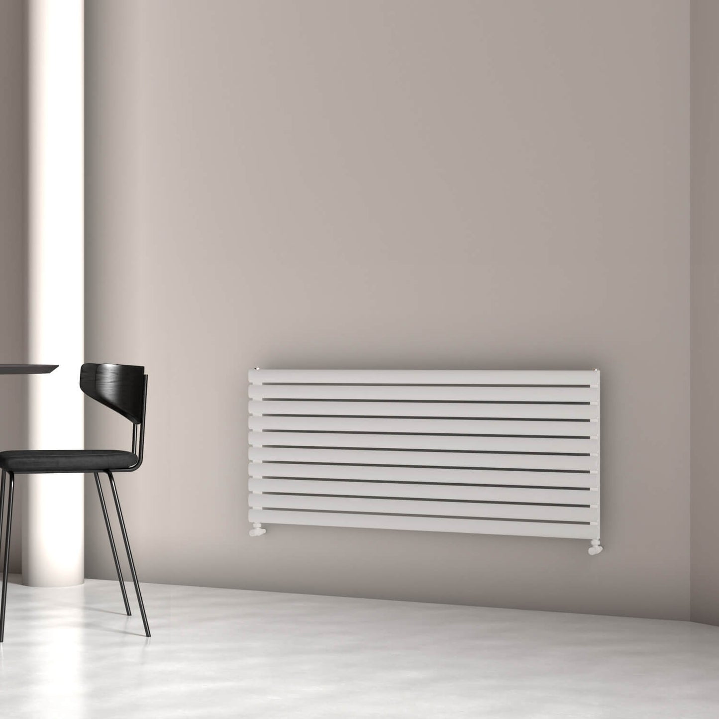 Carisa Tallis Xl Radiateur en Aluminium Horizontal Design Moderne Blanc