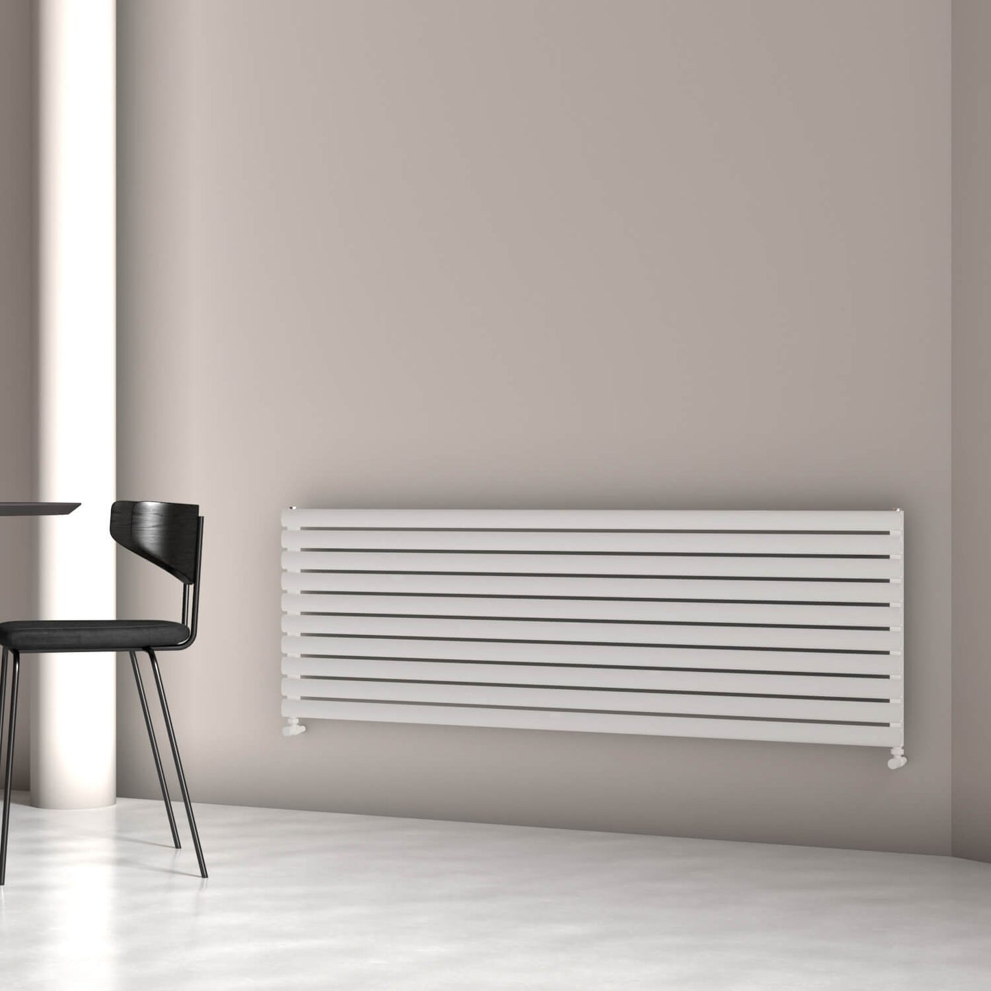 Carisa Tallis Xl Radiateur en Aluminium Horizontal Design Moderne Blanc