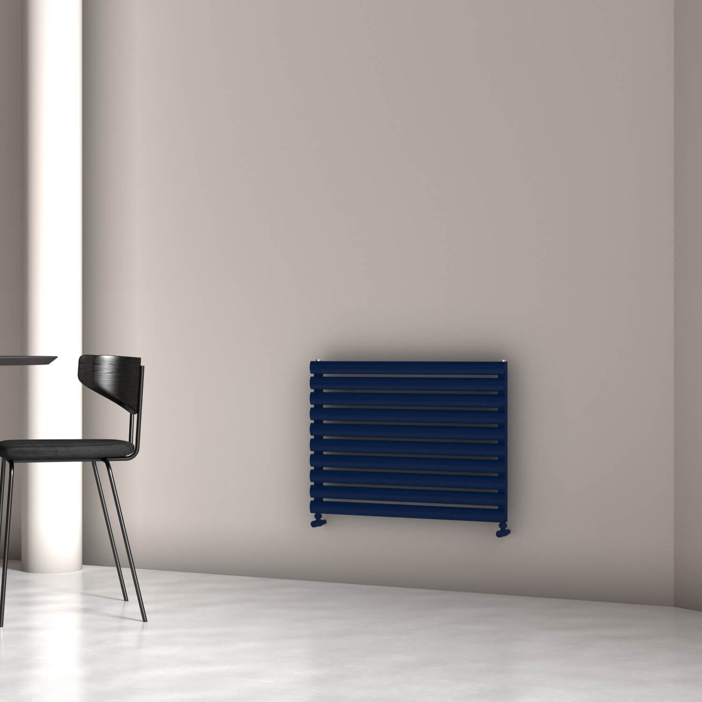 Carisa Tallis Double Xl Radiateur en Aluminium Horizontal Design Moderne Bleu Marine