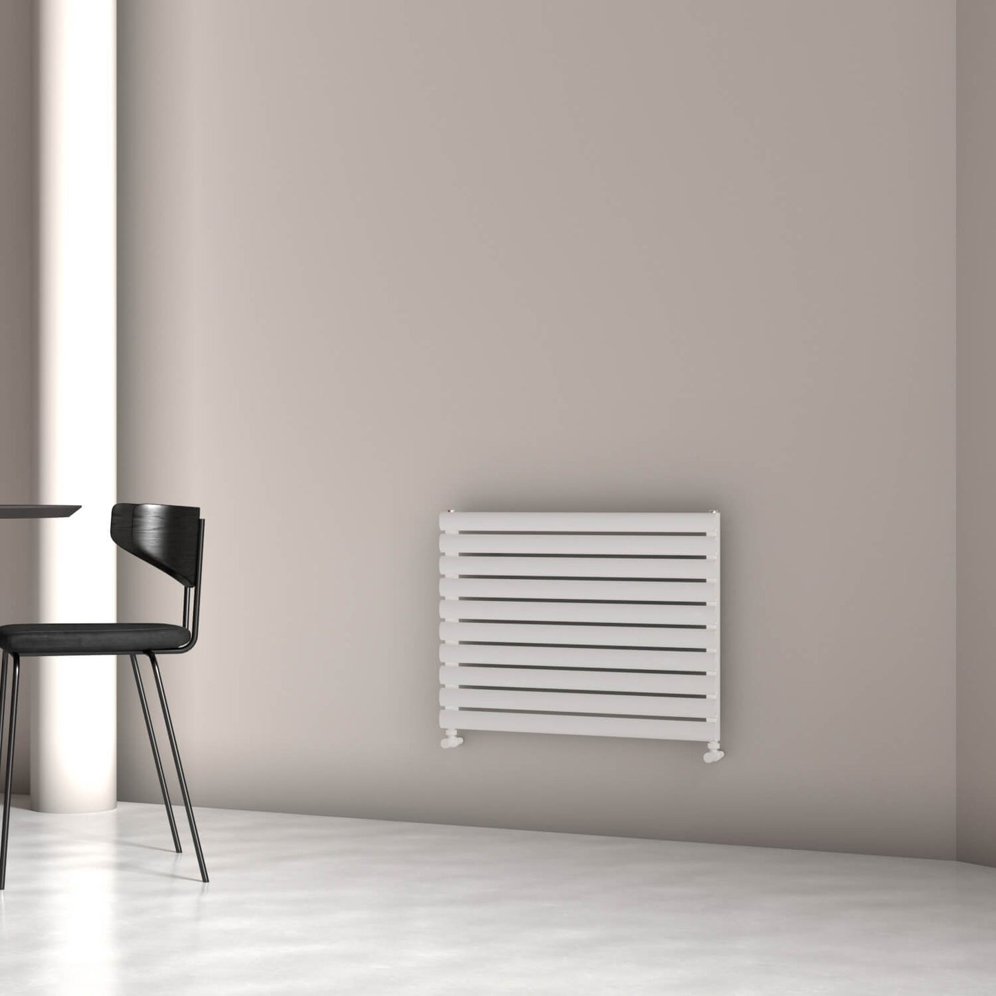 Carisa Tallis Xl Radiateur en Aluminium Horizontal Design Moderne Blanc