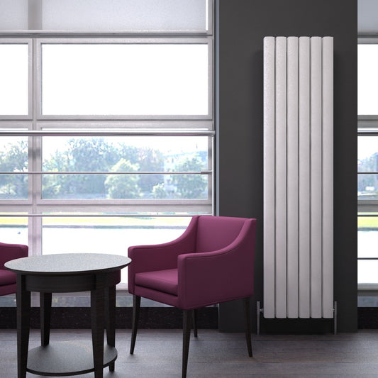 Carisa Vesta Radiateur en Aluminium Vertical Design Moderne Blanc