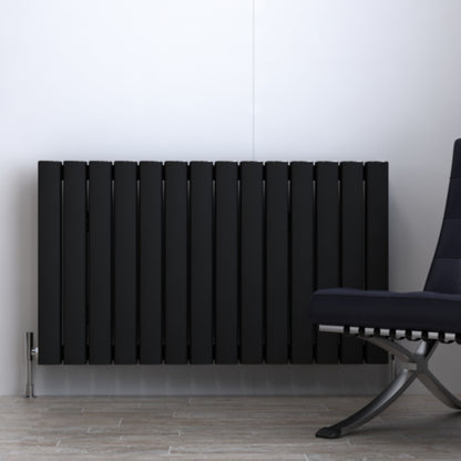 Carisa Vesta Radiateur en Aluminium Horizontal Design Moderne Noir