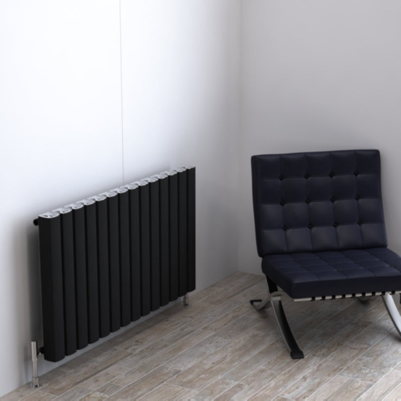 Carisa Vesta Radiateur en Aluminium Horizontal Design Moderne Noir