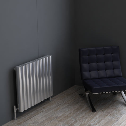 Carisa Vesta Radiateur en Aluminium Horizontal Design Moderne Anodisé Poli