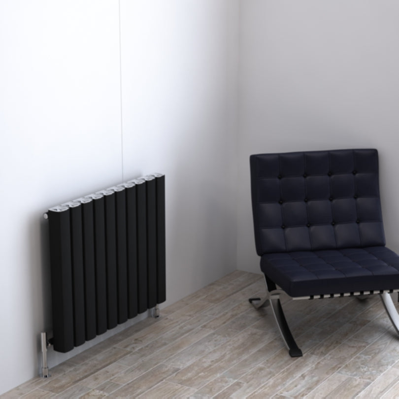 Carisa Vesta Radiateur en Aluminium Horizontal Design Moderne Noir