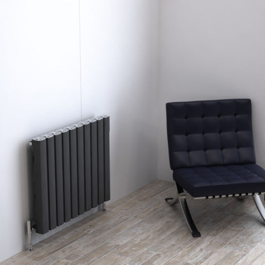 Carisa Vesta Radiateur en Aluminium Horizontal Design Moderne Gris foncé