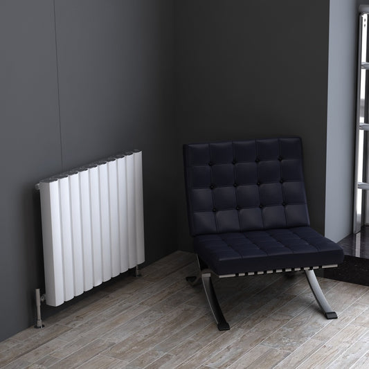 Carisa Vesta Radiateur en Aluminium Horizontal Design Moderne Blanc