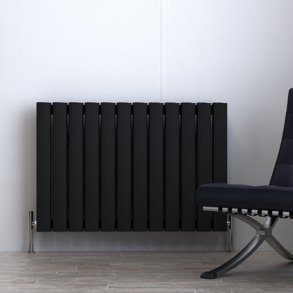 Carisa Vesta Radiateur en Aluminium Horizontal Design Moderne Noir