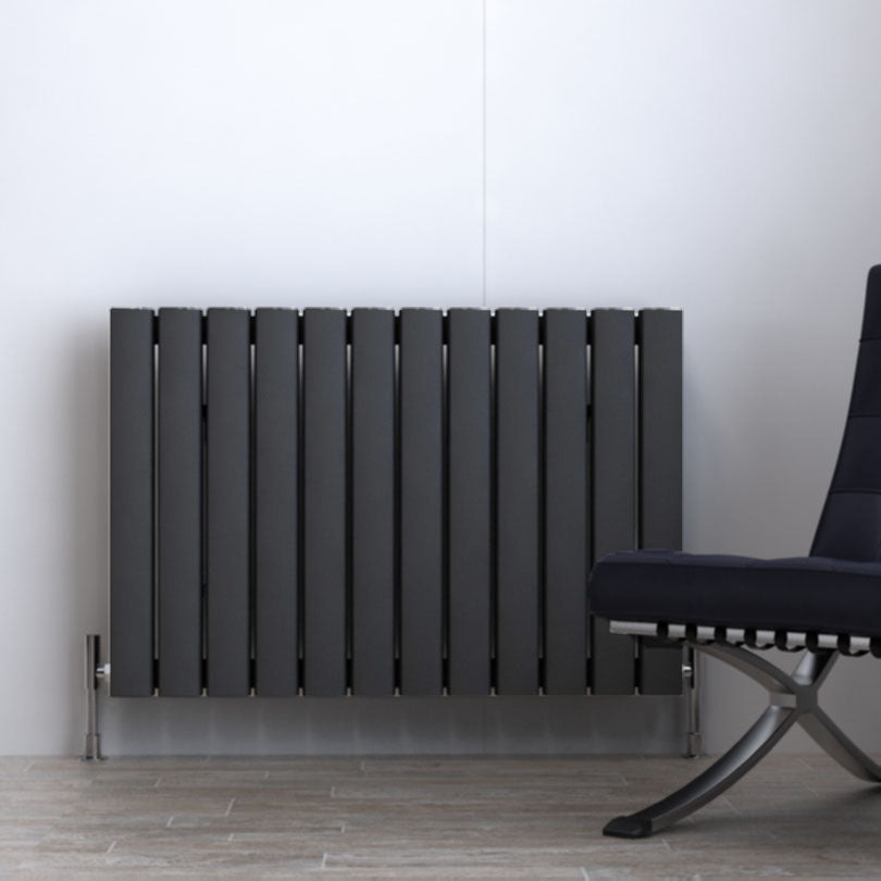 Carisa Vesta Radiateur en Aluminium Horizontal Design Moderne Gris foncé