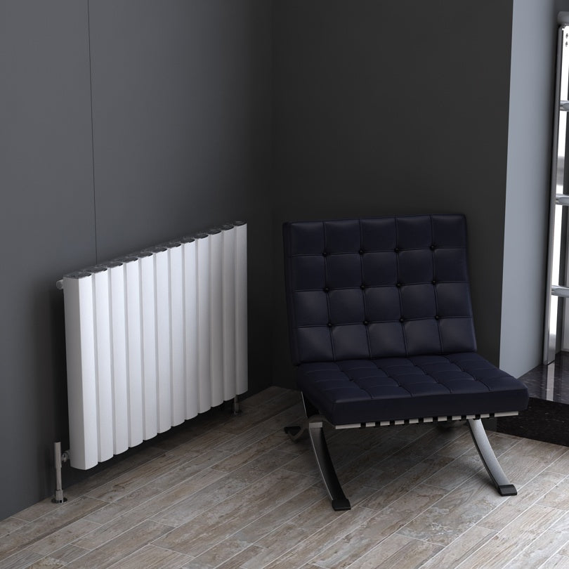 Carisa Vesta Radiateur en Aluminium Horizontal Design Moderne Blanc