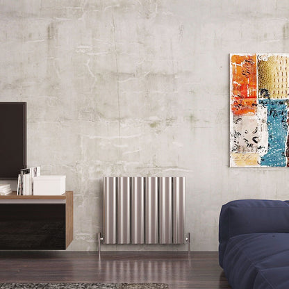 Carisa Wave Radiateur en Aluminium Horizontal Design Moderne Anodisé Poli