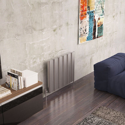 Carisa Wave Radiateur en Aluminium Horizontal Design Moderne Anodisé Poli