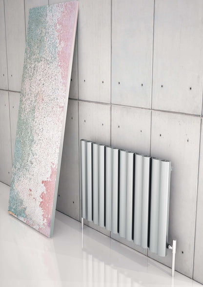 Carisa Wave Radiateur en Aluminium Horizontal Design Moderne Anodisé Poli