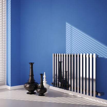 Carisa Zara Radiateur en Acier Horizontal Design Moderne Chromé