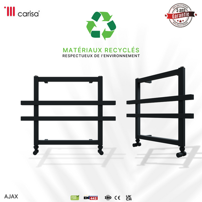 Carisa Ajax Sèche-Serviettes en Aluminium Design Moderne Anthracite