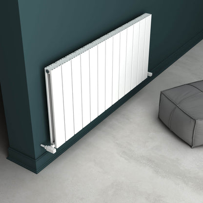 Carisa Angers Radiateur en Aluminium Horizontal Design Moderne Blanc