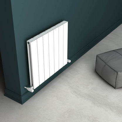 Carisa Angers Radiateur en Aluminium Horizontal Design Moderne Blanc