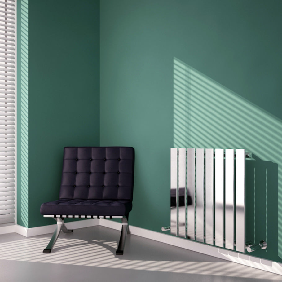 Carisa Anika Radiateur en Acier Horizontal Design Moderne Chromé