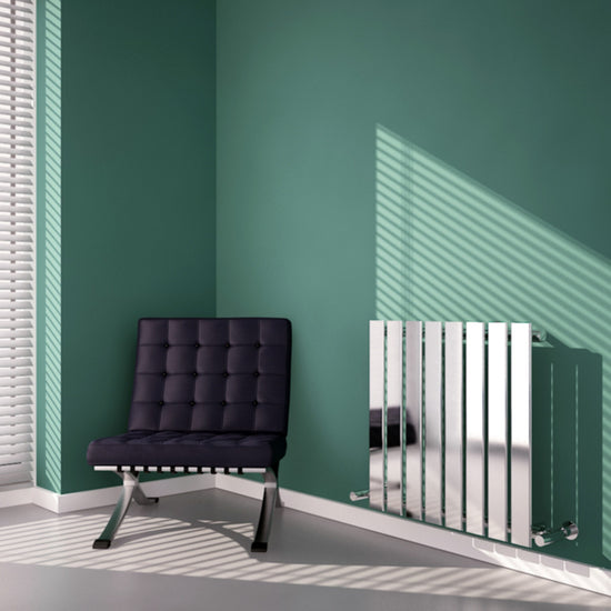 Carisa Anika Radiateur en Acier Horizontal Design Moderne Chromé