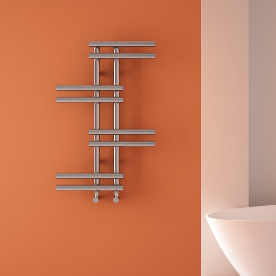 Carisa Antara Sèche-Serviettes en Acier Design Moderne Chromé