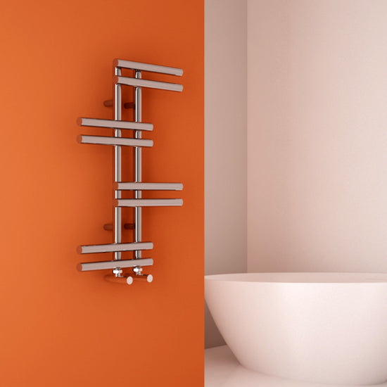 Carisa Antara Sèche-Serviettes en Acier Design Moderne Chromé