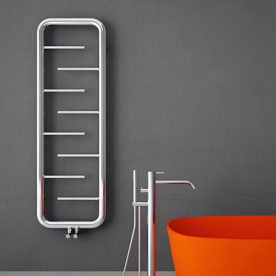 Carisa Aren Sèche-Serviettes en Acier Inoxydable Design Moderne Miroir Polisaj