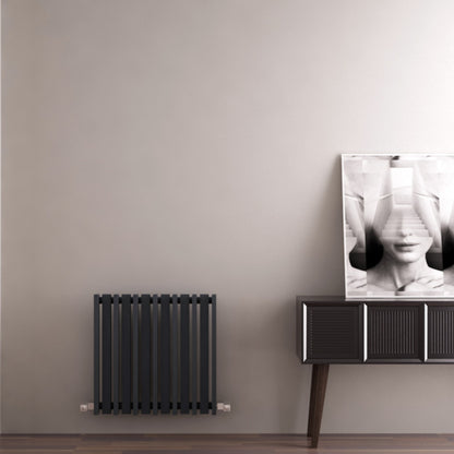 Carisa Barkod Radiateur en Acier Horizontal Design Moderne Noir